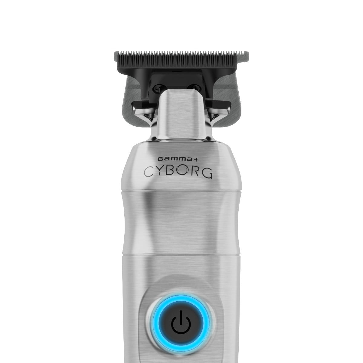 Gamma+ Cyborg Professional Metal Wireless Hair Trimmer Zoom in Blade
