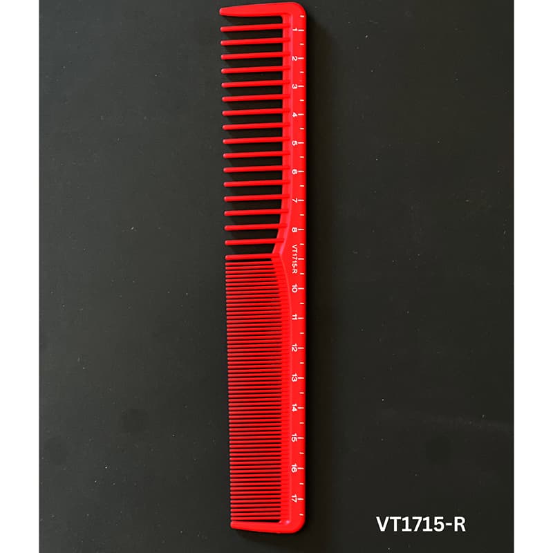 Vincent Professional Red Ceramic Combs VT1715-R