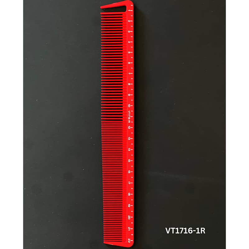 Vincent Professional Red Ceramic Combs VT1716-1R