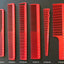 Vincent Professional Red Ceramic Combs