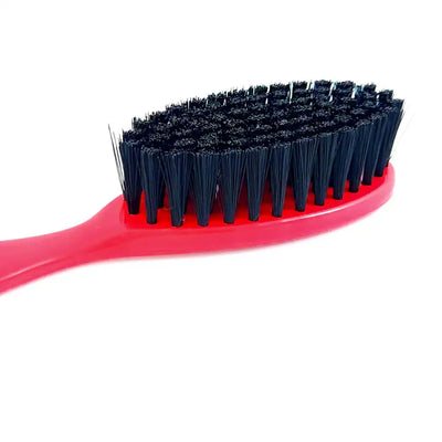 StyleCraft The Fresh Cut Fade & Cleaning Barber Hair Brush - Red