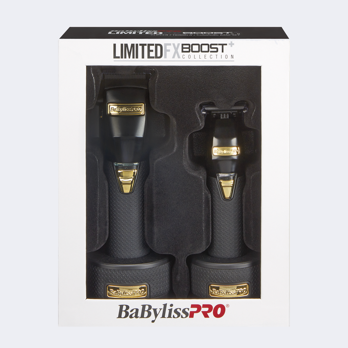 BaBylissPro® LimitedFX Black Boost+ Hair Clipper and Trimmer Set in Box