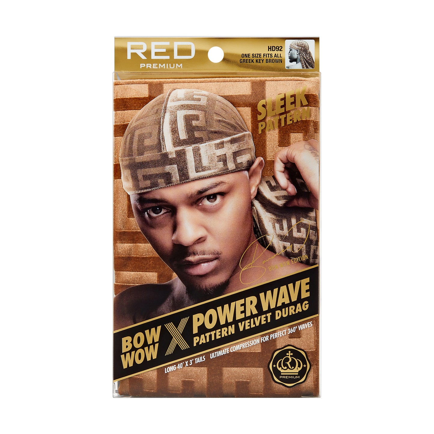 Red by Kiss Bow Wow X Power Wave Premium Compression, Secure Fit & Breathable