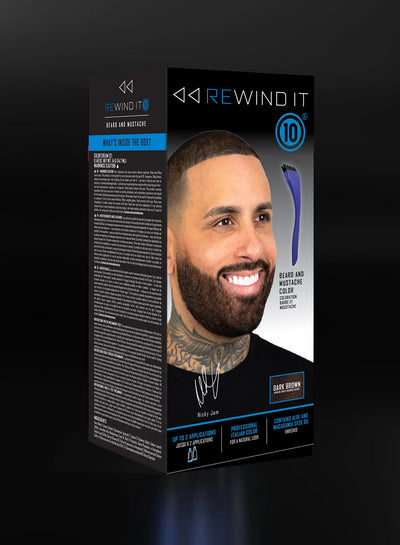 Rewind It 10 Beard Color - Dark Brown