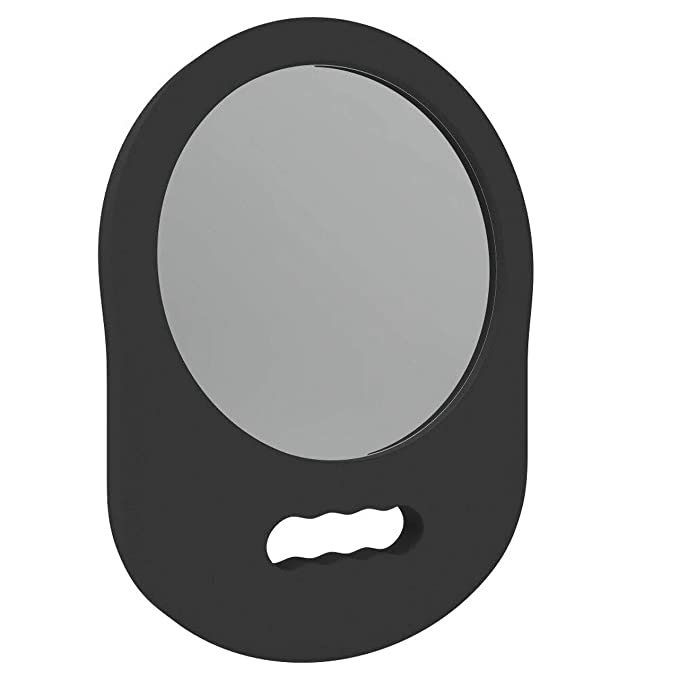 Round Foam-Handled Mirror