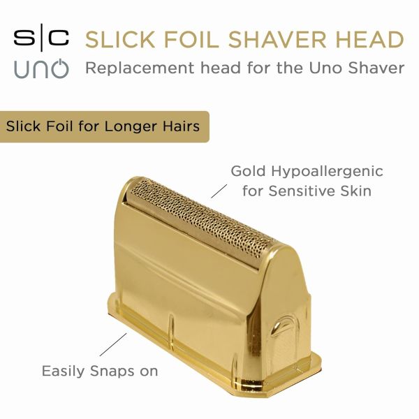 Stylecraft Replacement Uno Shaver Single Foil Head - Gold Titanium Slick Foil #SC507G