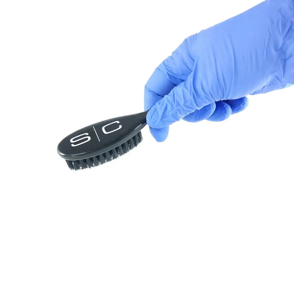 StyleCraft The Fresh Cut Fade & Cleaning Barber Hair Brush - Black