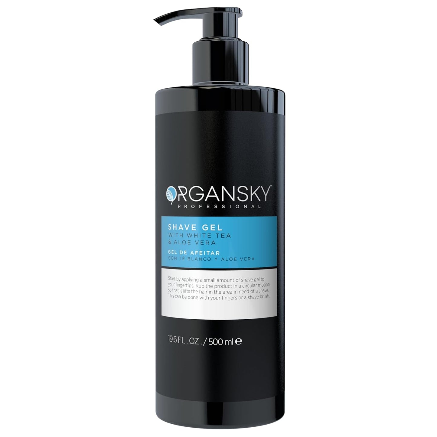 Organski Professional Clear Glide Shaving Gel with White tea & Aloe Vera