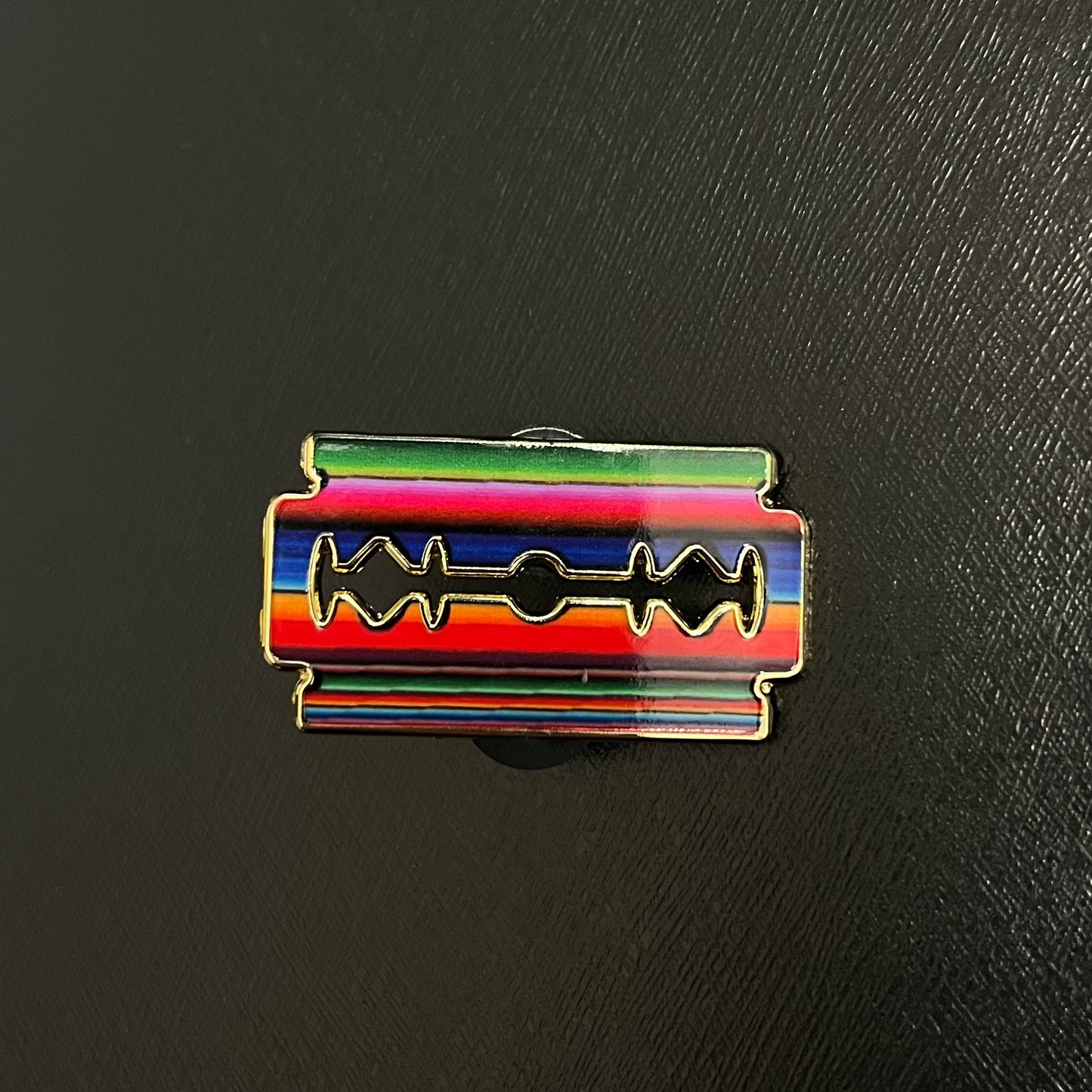 Cali Barber "Sarape Razor Blade" Pin