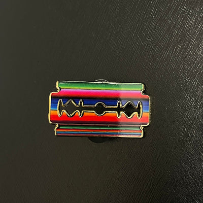 Cali Barber "Sarape Razor Blade" Pin