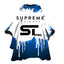 Supreme Trimmer Premium Barber Cape - Blue Neon