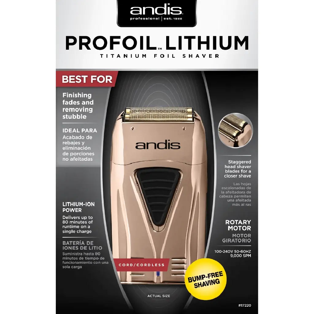 Andis Copper ProFoil® Lithium Titanium Foil Shaver