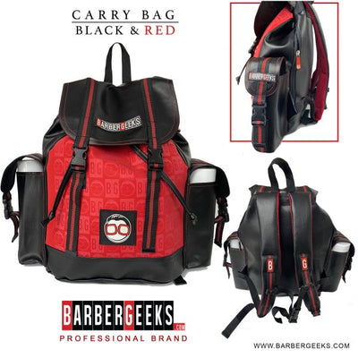 Barber Geeks Carry Bag- Black & Red
