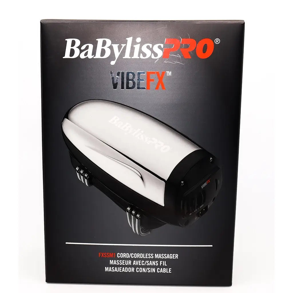 BaBylissPRO® VIBEFX Cord/Cordless Massager package