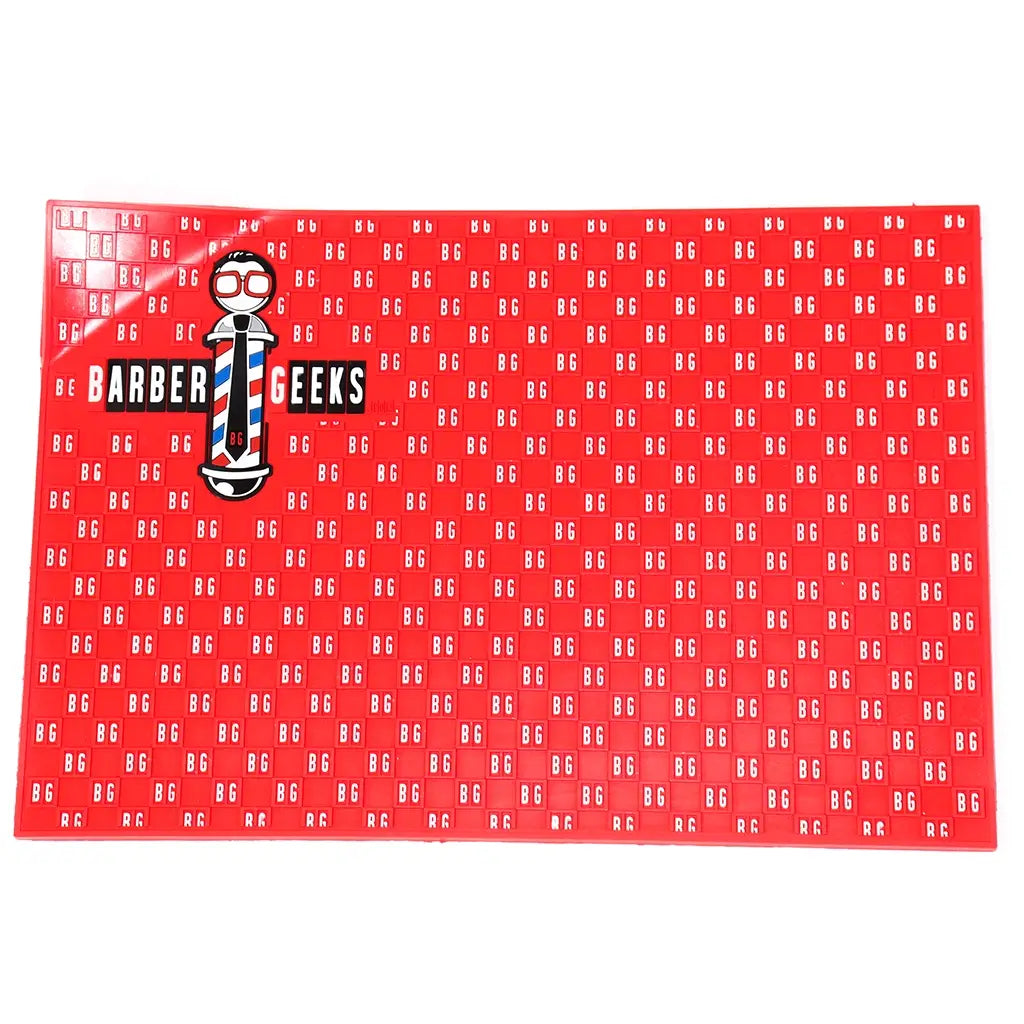 Red Barber Geeks Station Rubber Mat