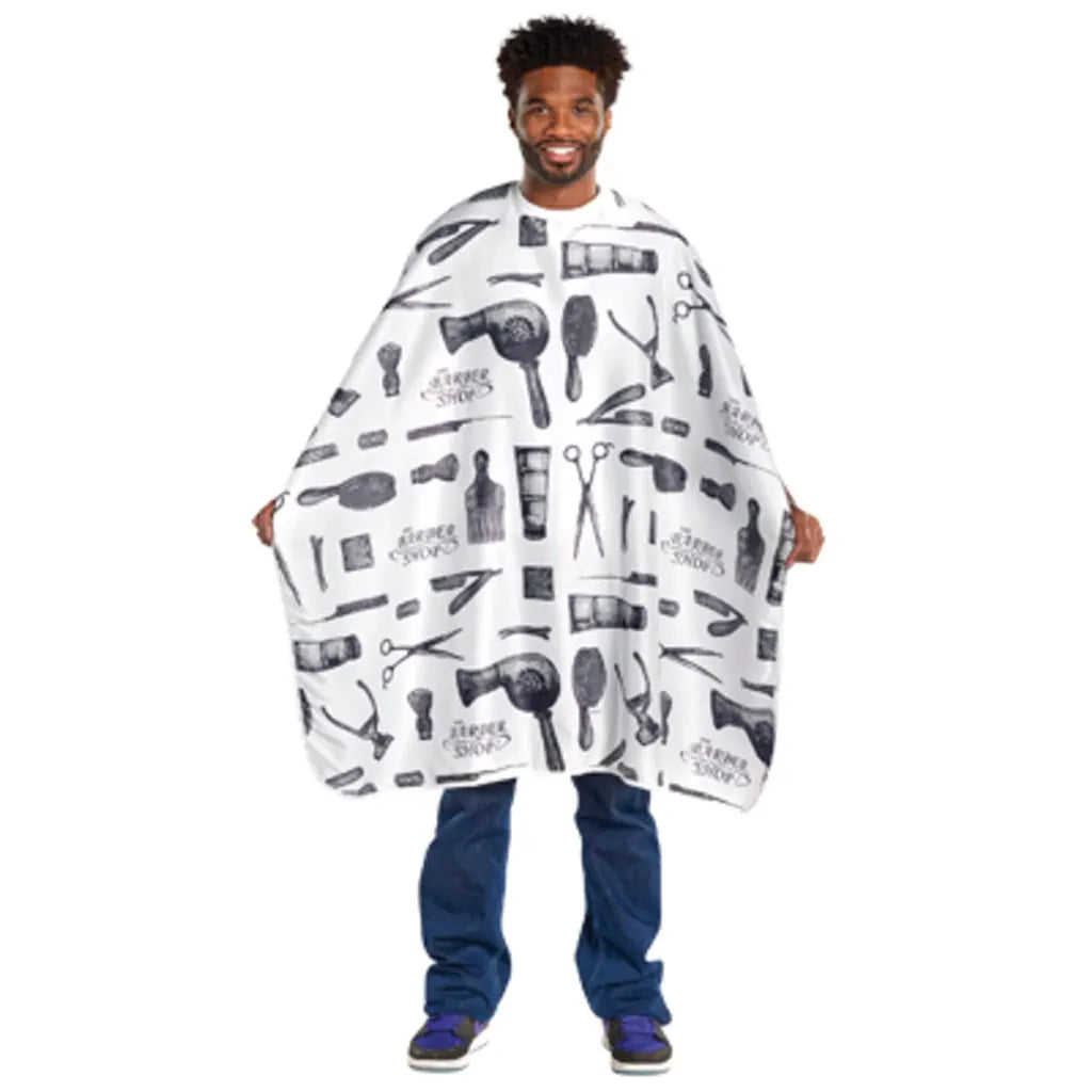 Barber Print Styling Cape by Scalpmaster