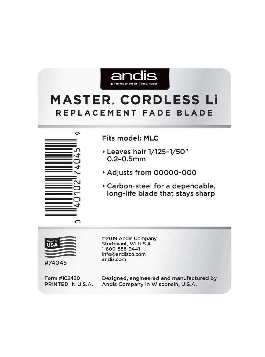 Master Cordless Li Fade Replacement Blade