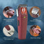 Oster Professional Fast Feed Cordless Clippers in Burgundy