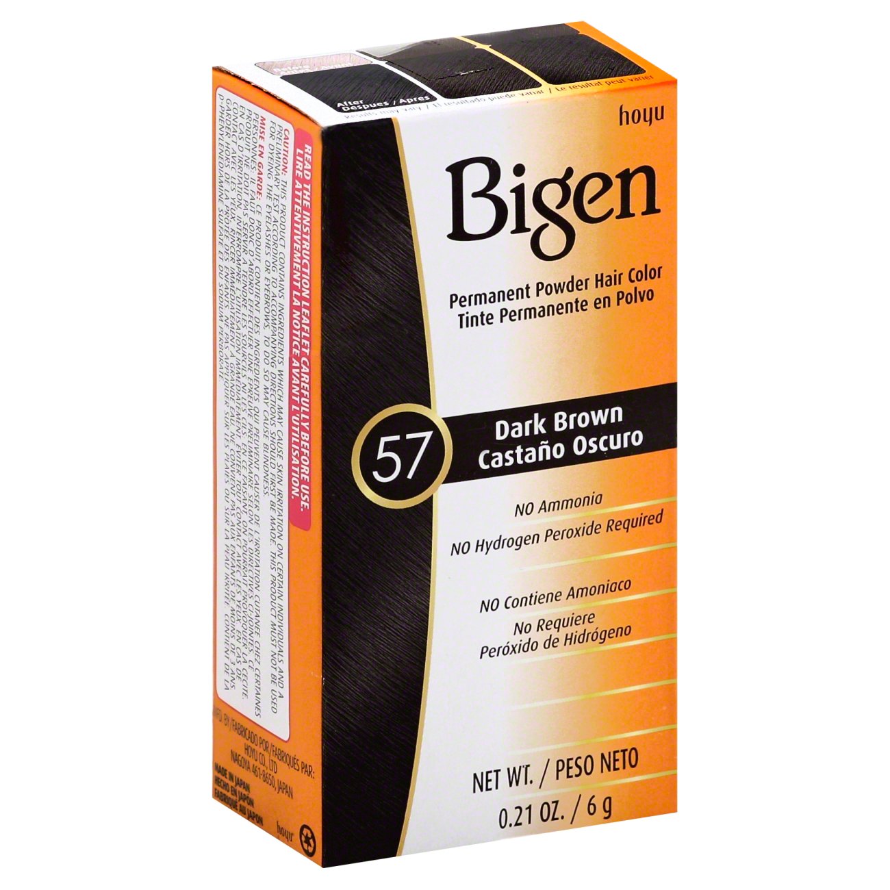 Dark Brown Bigen Permanent Powder Hair Colors