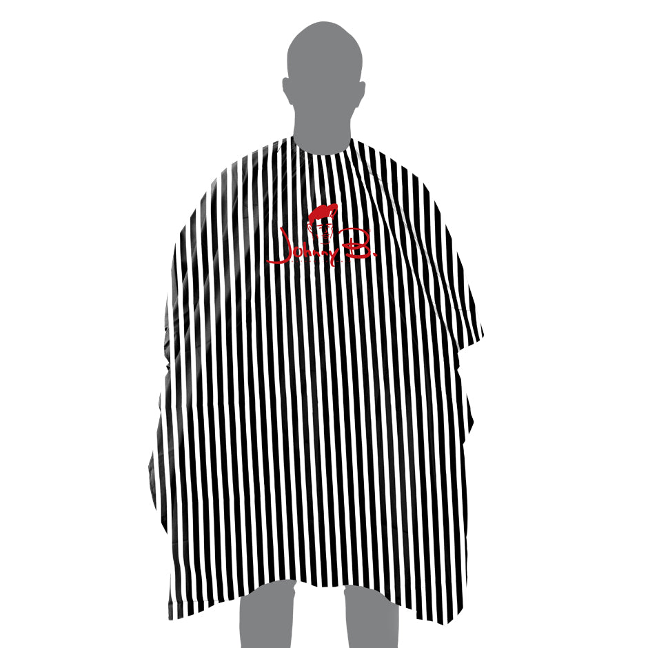 Johnny B. Barber Cutting Capes stripes