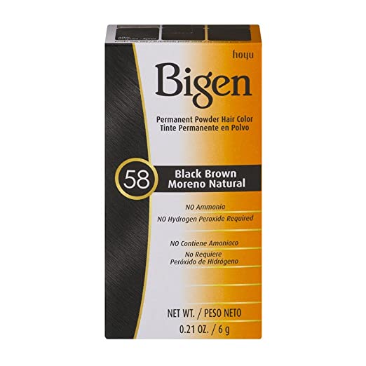 Bigen Permanent Powder Hair Colors Black Brown