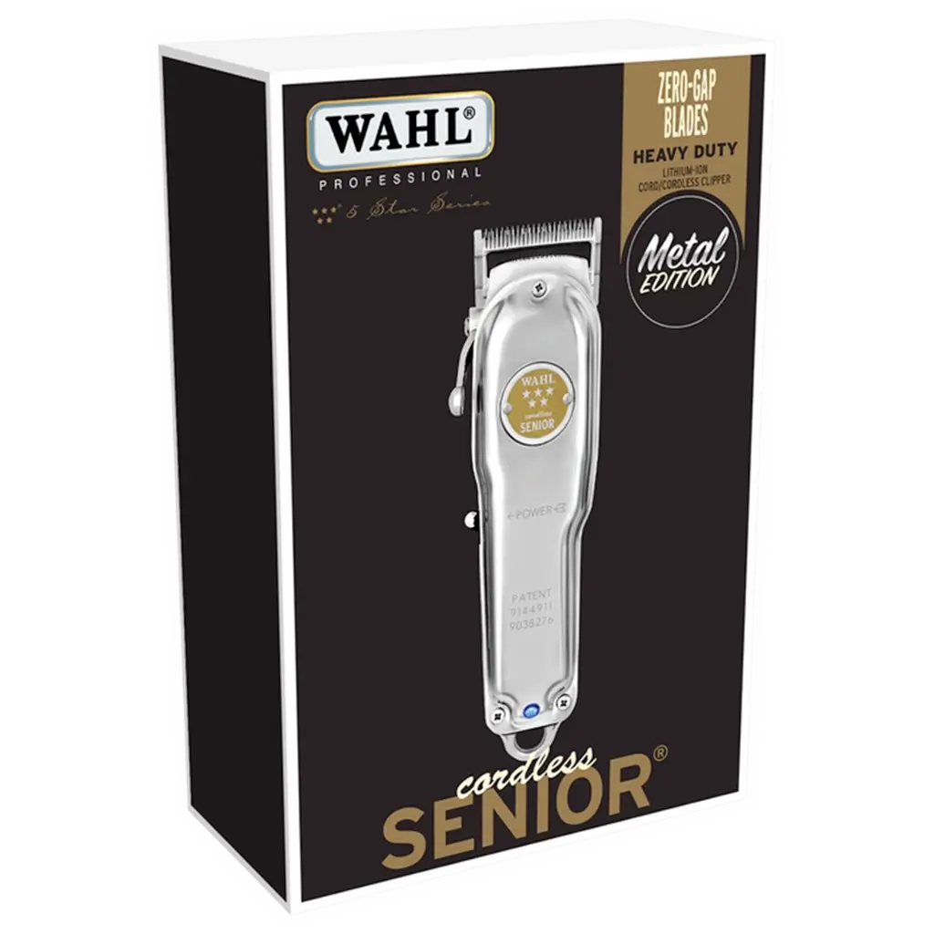 WAHL Professional 5 Star Cordless Senior Metal Edition Clipper Package