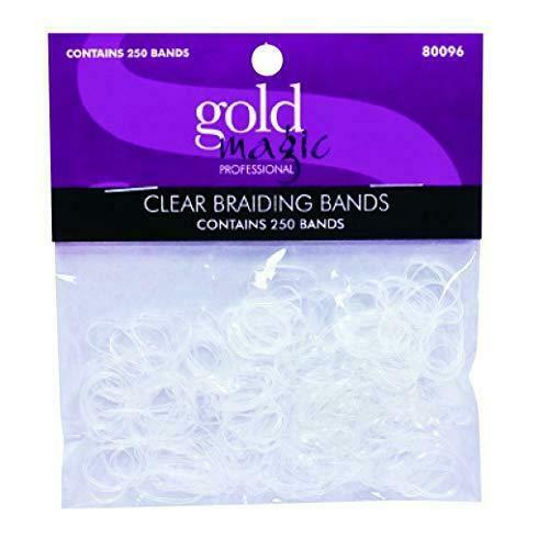 Gold Magic Clear Braiding Bands