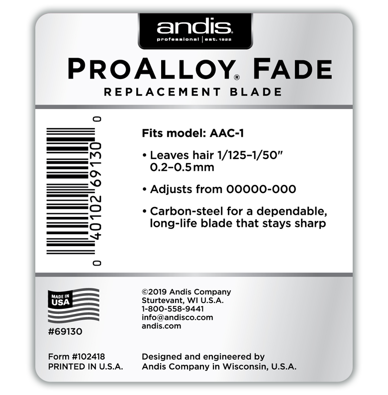 Andis Pro Alloy Fade Replacement Blade