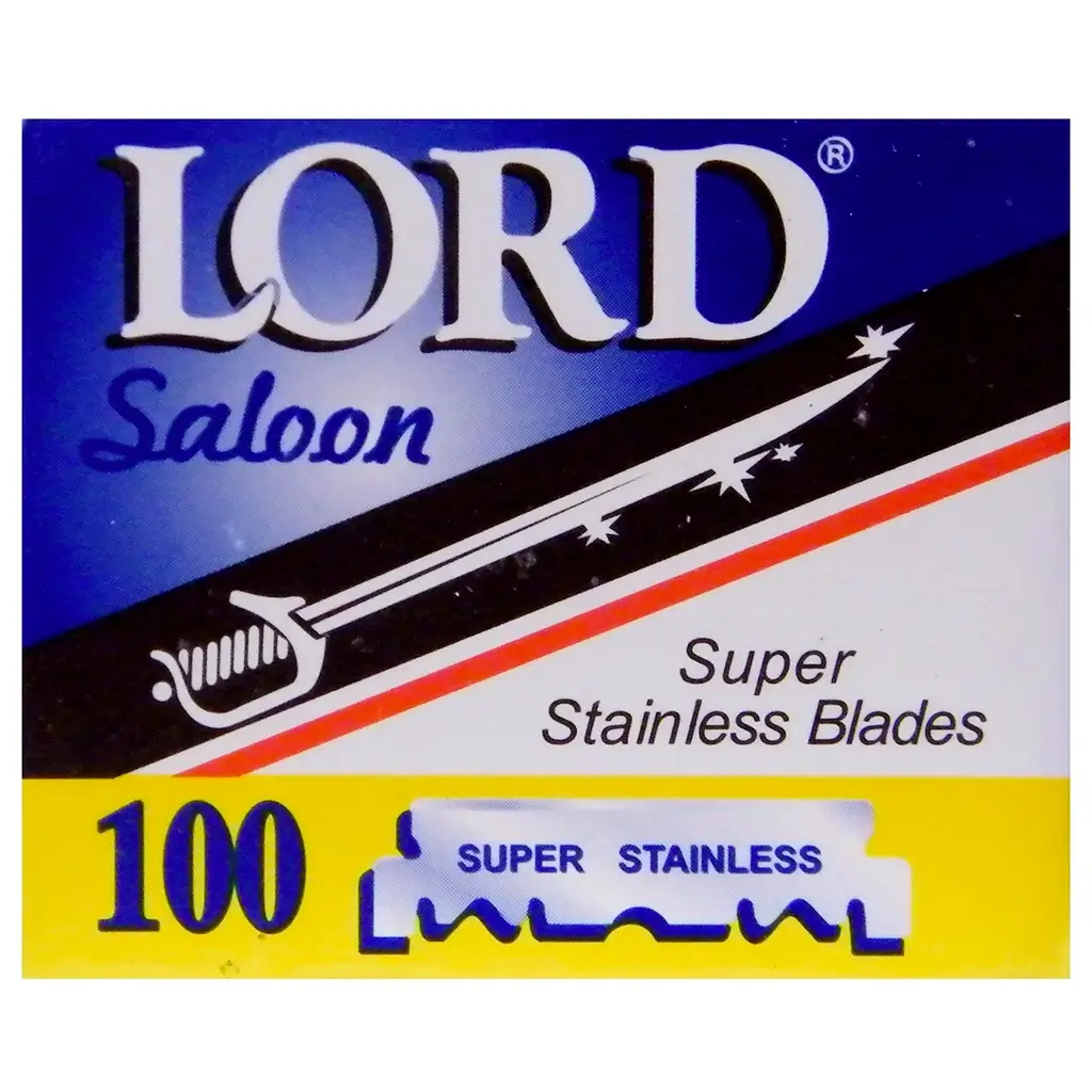 Lord Saloon Single Edge Super Stainless Blades - 100 Blades