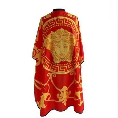 Red Versace Designer Style Barber Cape