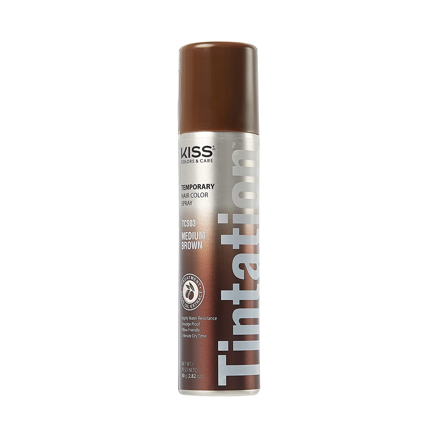 Medium Brown Kiss Spray Tintation Temporary Hair Color Spray