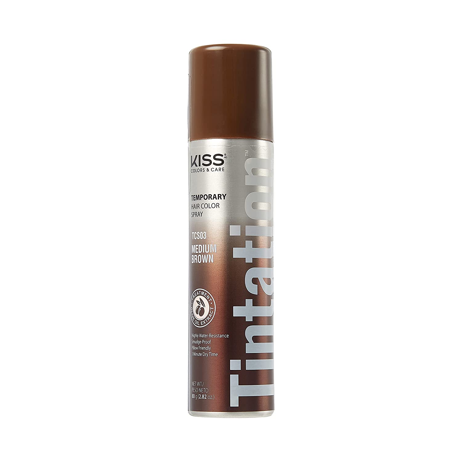 Medium Brown Kiss Spray Tintation Temporary Hair Color Spray
